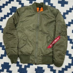 Alpha Industires MA-1 Reversible Flight Bomber Jacket Men’s Size XS